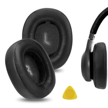Imagem de Geekria Almofadas auriculares de substituição QuickFit para fones de ouvido JBL E55BT, peças de reparo (preto)
