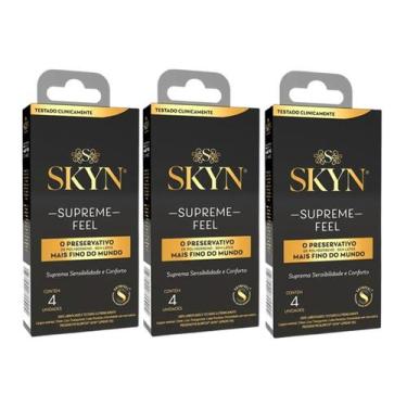 Imagem de Kit 3 Preservativo Skin Supreme Feel C/4 Un - Blowtex