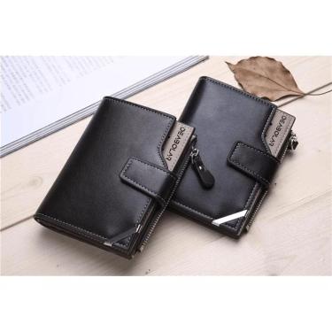 Imagem de Carteira Masculina  Zíper Porta Moedas Cartões Cnh