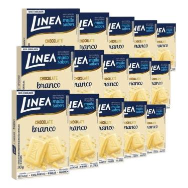 Imagem de Chocolate Linea Diet Zero Açúcar 15 Barras 30G Branco