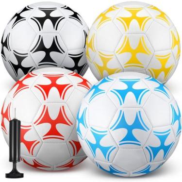 Imagem de Paquete de 4 Balones de Fútbol Operation Christmas con Bomba Tamaño 5 