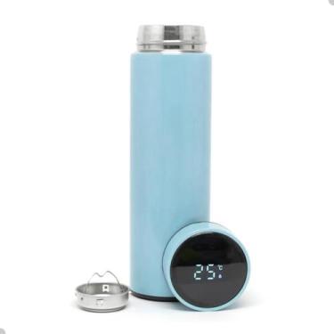 Imagem de Garrafa Térmica Digital 500ml Inox com Display de Temperatura - Genéri