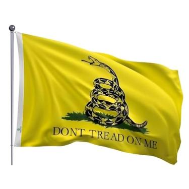 Imagem de Bandeira Gadsden Dont Tread On Me Estampada Dupla face 0,70x1,00m