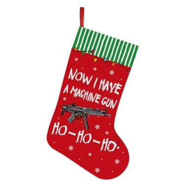 Imagem de Die Hard Decorations, Now I Have A Machine Gun HO HO Meia Ho, Meias de Natal de 40,6 cm, Presentes de Mercadoria Rígida, Enfeites de Árvore de Lareira de Natal, Presentes Engraçados de Elefante Branco
