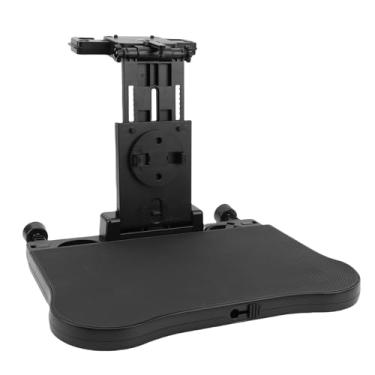 Imagem de Luqeeg Bandeja de banco traseiro para carro, bandeja dobrável para carro, mesa de alimentos estável e ajustável com suporte de bebida para telefone, acessório automático para laptop, tablet, jantar