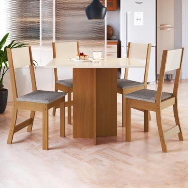 Imagem de Indekes - Conjunto Mesa e 4 Cadeiras Talita Indekes