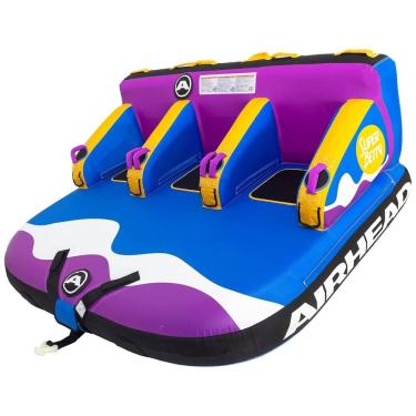 Imagem de Boia Rebocável Aquática AIRHEAD AHBT 3003D para 3 Pessoas, Roxa