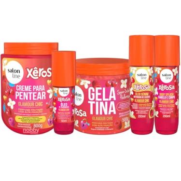 Imagem de Salon Line Xêrosa Glamour Chic, Kit Completo com 5 Produtos, Perfume Frutado com Alta Fixação