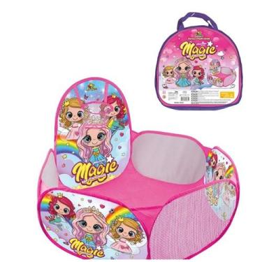 Imagem de Piscina De Bolinhas Com Cesto Basquete Infantil Bebê Criança Brinquedo