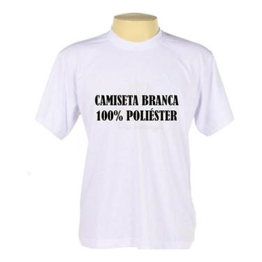 Imagem de 20 Camisetas Branca Lisa 100% Poliester Atacado Sublimação - J10, Bran