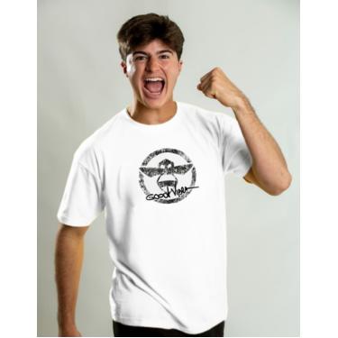 Imagem de Camiseta Algodão Branca Natan Por Aí Good Vibes
