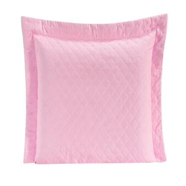 Imagem de Porta Travesseiro Requinte Liso Rosa Enxovais Aquarela