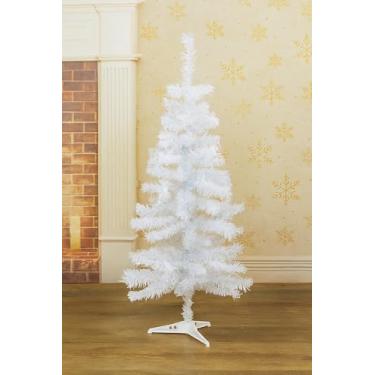 Imagem de Árvore de Natal Branca Artificial, 90cm de Altura, 70 Galhos, Decoração Natalina Selenita