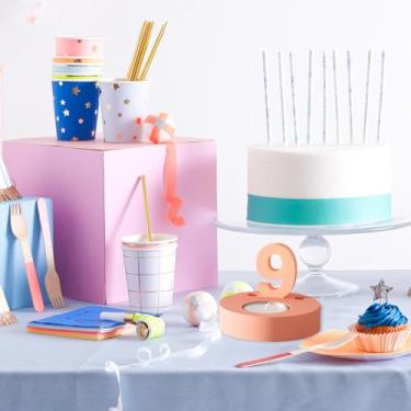 Imagem de Conjunto de moldes de silicone para número e suporte de vela - kit de fundição de epóxi com 0 a 9 números de combinação DIY