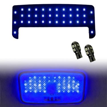 Imagem de ZDEEROTO Kit de luz LED interior - 6000K super brilhante azul LED mapa/luzes de cúpula, kit de lâmpada de brilho ajustável para Toyota Tacoma|para 4Runner|para FJ Cruiser|para Rav4|Prius|Corolla