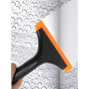 Imagem de Rodo para vidro de chuveiro flexível de silicone 14 cm 19 cm lâmina aquática de cabo longo para espelhos de para-brisa de carro