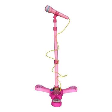 Imagem de Brinquedo Microfone Infantil C- Pedestal Rosa - Fênix