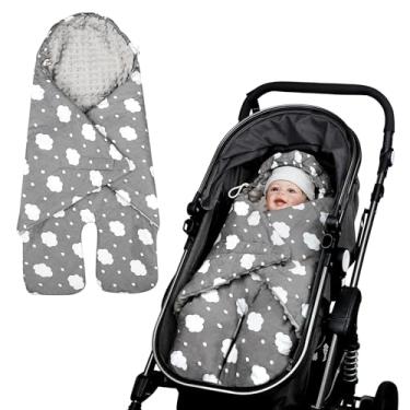 Imagem de DAYEEBALL Cobertor de assento de carro de bebê, capas de assento de carro de inverno para bebês, cobertores quentes para assento de carro, saco de dormir espesso para carrinho de bebê para bebês