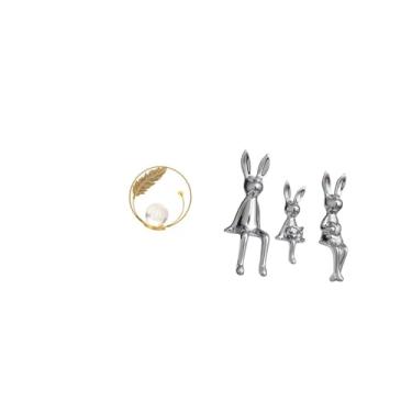 Imagem de Fenteer Escultura de de Cristal em Metal, Estatueta Decorativa para Mesa, Peça Central para Corredor, Lareira, Quarto, Sala de Estar, Escritório, Armár