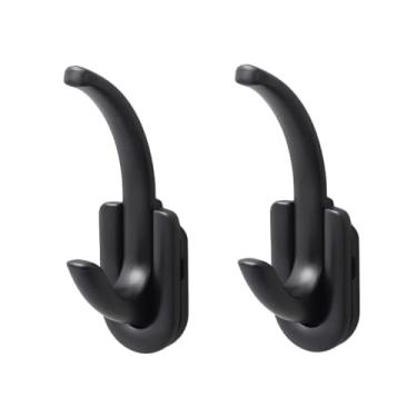 Imagem de WJXFHTD Pacote com 2 ganchos de parede de liga de zinco gancho de toalha de banheiro minimalista ganchos modernos para parede ganchos de roupão resistentes gancho de porta de madeira para pendurar