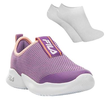 Imagem de Kit Tênis Fila Funny Infantil + Par de Meia