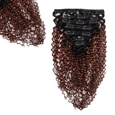 Imagem de Extensões Clip In SIYUSI Kinky Curly 100% Brazilian Remy Hair