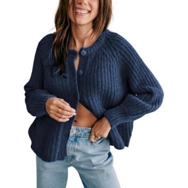 Imagem de Suéter de cardigã Bianstore, roupa casual de malha para mulheres