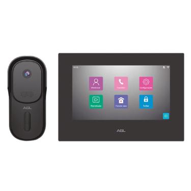 Imagem de Vídeo Campainha Porteiro Eletronico Touch Wifi VP7 Color