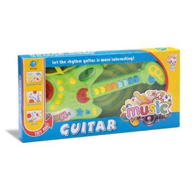 Imagem de Super Guitarra com Som e Luz Infantil - Bee Toys