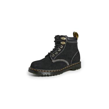Imagem de Dr. Martens Botas femininas longas de camurça 939, Preto, 5 Women/4 Men