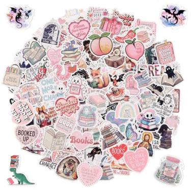 Imagem de Seorsok 150 peças de adesivos de livros românticos para Kindle, adesivo holográfico de leitura de livros com glitter para decalques de laptop, leitores de e-books, garrafas de água, acessórios para