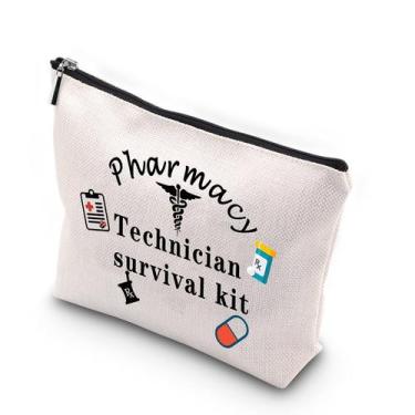 Imagem de Bolsa de maquiagem WCGXKO Pharmacy Technician Survival Kit Funny