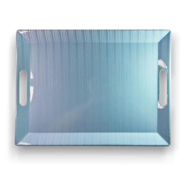 Imagem de Bandeja Retangular Linha Psicodélica Azul 33,00Cm - Ad