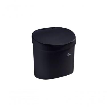 Imagem de Lixeira Com Tampa Para Pia 22,8 X 15,6 X 22,4 Cm 4 L Preto Coza