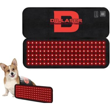 Imagem de Cinto de terapia de luz vermelha para animais de estimação, terapia de luz vermelha portátil para cães, dispositivos de terapia de luz infravermelha vermelha para reparo de tecidos de cães, dor nas