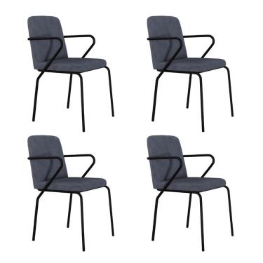 Imagem de Cadeira Bloom Fixa C-4 Pes C-braco 490x580x850 Mm C-4 Un Boucle Nuvem Boucle Nuvem