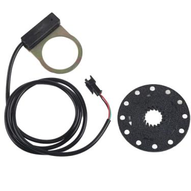 Imagem de Yosoo Health Gear Sensor de assistência de pedal, 12 ímãs e sensor assistente de bicicleta E, de assistência de pedal elétrico à prova d'água, PAS sensor de velocidade acessórios de