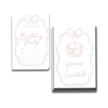 Imagem de Qwertirsr Convites de aniversário Let's Play Design dupla face (25 cartões + envelopes) com envelopes convites de festa de aniversário infantis, lembrancinhas de festa para meninos, meninas e