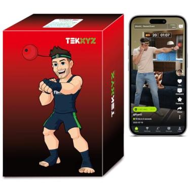 Imagem de (Red/Black) - TEKXYZ Boxing Reflex Ball, 2 Difficulty Level Boxing Ball with Headband, Softer Than Tennis Ball, Perfect for Reaction, Agility, Punching Speed, Fight Skill and Hand Eye Coordination Training