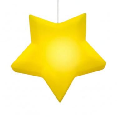 Imagem de Luminária Pendente Infantil Estrela Amarela - Decoração Quarto Bebê/Criança Bivolt