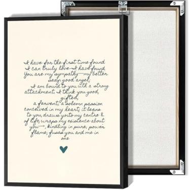 Imagem de Cartazes de citações de livros arte de parede minimalista moderna impressão de letras líricas para sala de estar quarto decoração de parede de casa 30 x 40 cm sem moldura