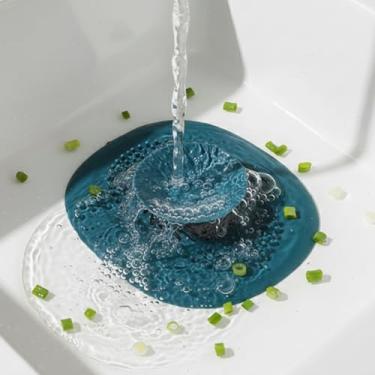Imagem de Capa de ralo de silicone, antientupimento, coletor de cabelo para banheiro, cozinha, protetor de ralo de chuveiro