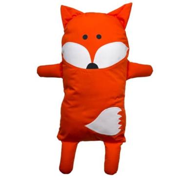 Imagem de Naninha para Bebê e Crianças HEEMM HIRA IMI Tecido Macio (65% Poliéster, 35% Algodão) Algodão Hipoalergênica Colecionável Artesanal Lavável e com Enchimento Removível 40x25cm Modelo RAPOSA MASCULINA