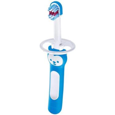 Imagem de Escova de Dente para Bebês MAM Baby's Brush 6 Meses+ Azul com 1 unidad
