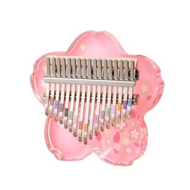 Imagem de Piano de polegar Kalimba 17 notas instrumento de piano de dedo kalimba profissional