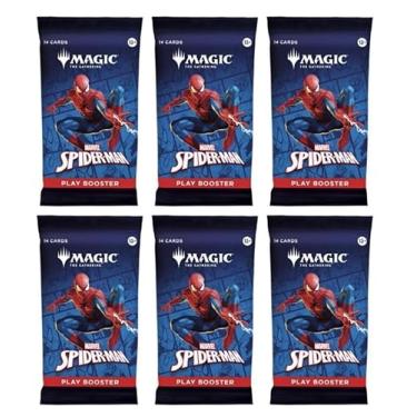 Imagem de 6 Packs Magic The Gathering Play Booster Pack Lot MTG Marvel's Spider-Man