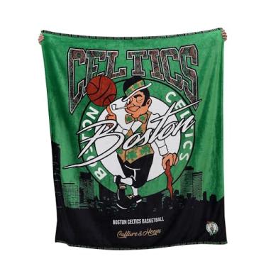 Imagem de Two Hype Cobertor NBA Boston Celtics – Cobertor de pelúcia ultramacio nas cores do time, perfeito para dia de jogo ou decoração de casa, 152 x 170 cm