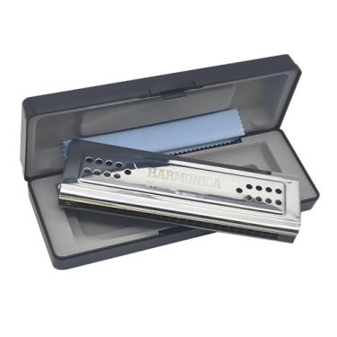 Imagem de Gaita profissional 24 furos dupla face C e G chave tremolo gaita fósforo bronze palheta