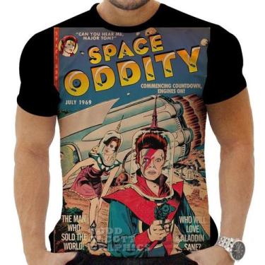 Imagem de Camiseta Camisa Personalizada Rock David Bowie Glan 6 - Obsidiana Co, 