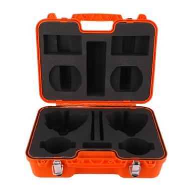 Imagem de Caixa de instrumento de levantamento, grande capacidade, durável, estação total portátil, maleta com trava dupla para topógrafos, engenheiros, trabalhadores da construção civil,